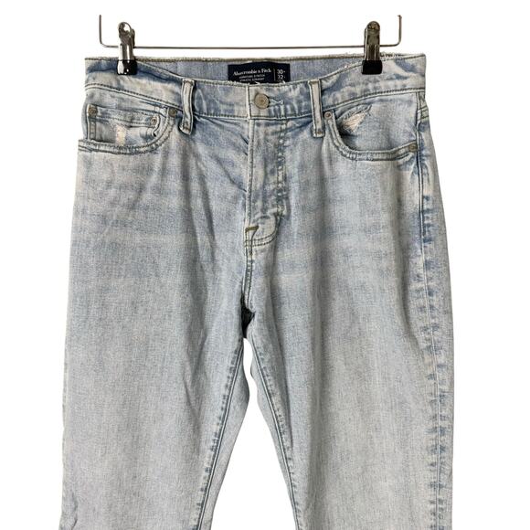 Abercrombie & Fitch Men's Jeans Signature Stretch Athletic Straight Blue 30X32 - Picture 2 of 10